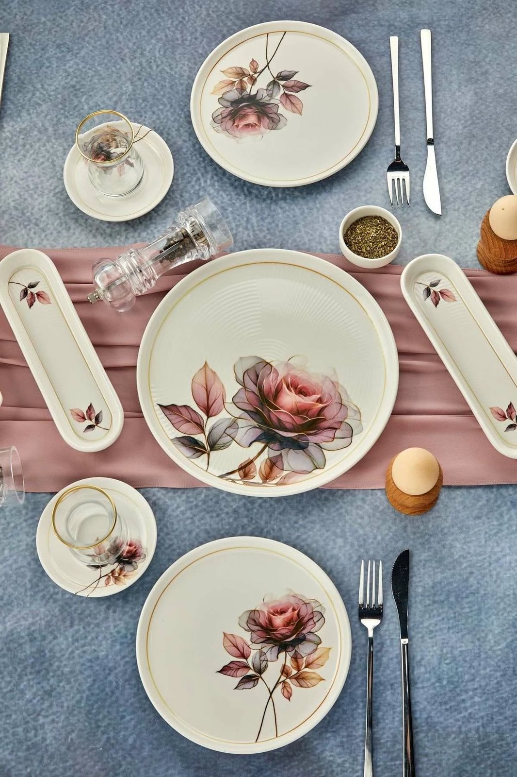 Set mëngjesi 21 pjesësh, Hermia Concept, HaleLuxRolyefli21