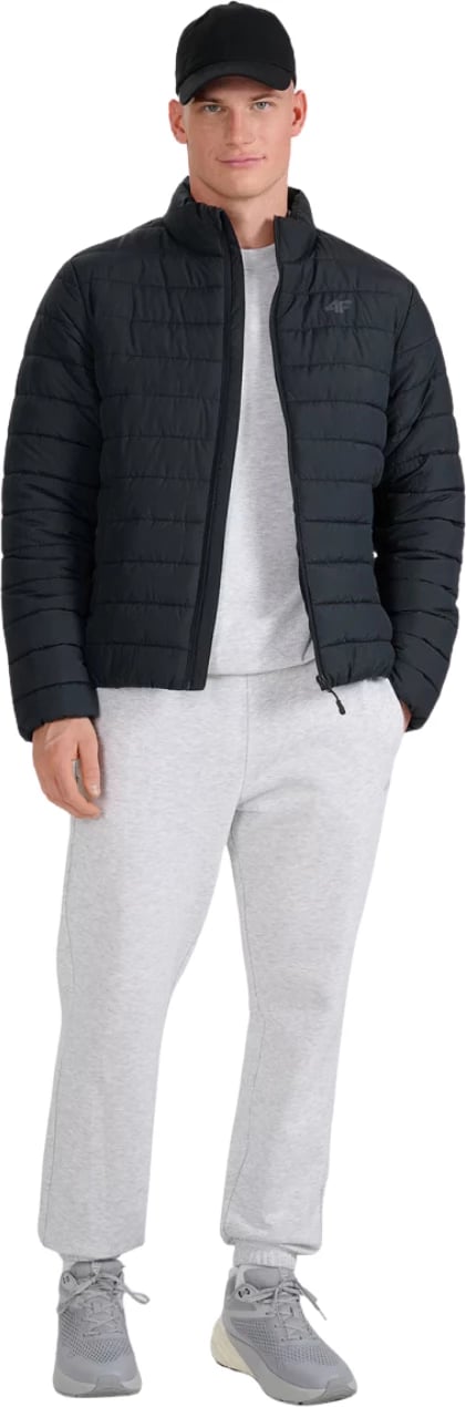 Jakne puffer për meshkuj 4F, e zezë