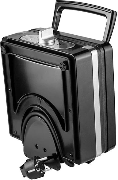 Aparat waffle, Lafe, GFB-003, 1400 W, pllaka qeramike jo-ngjitëse, i zi