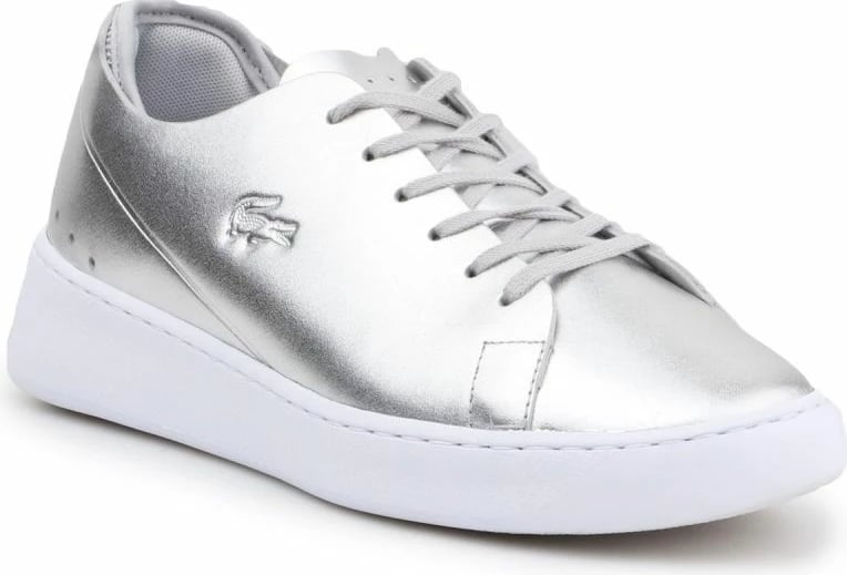 Këpucë lifestyle për fëmijë Lacoste, argjendi