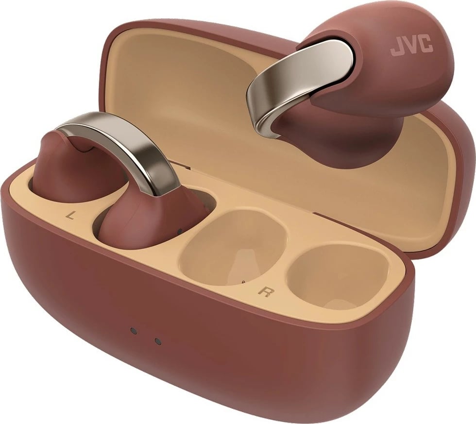 Kufje pa tela JVC HA-NP1T Bluetooth 5.3 8h/24h me kuti mikrofon USB-C kafe gështenjë