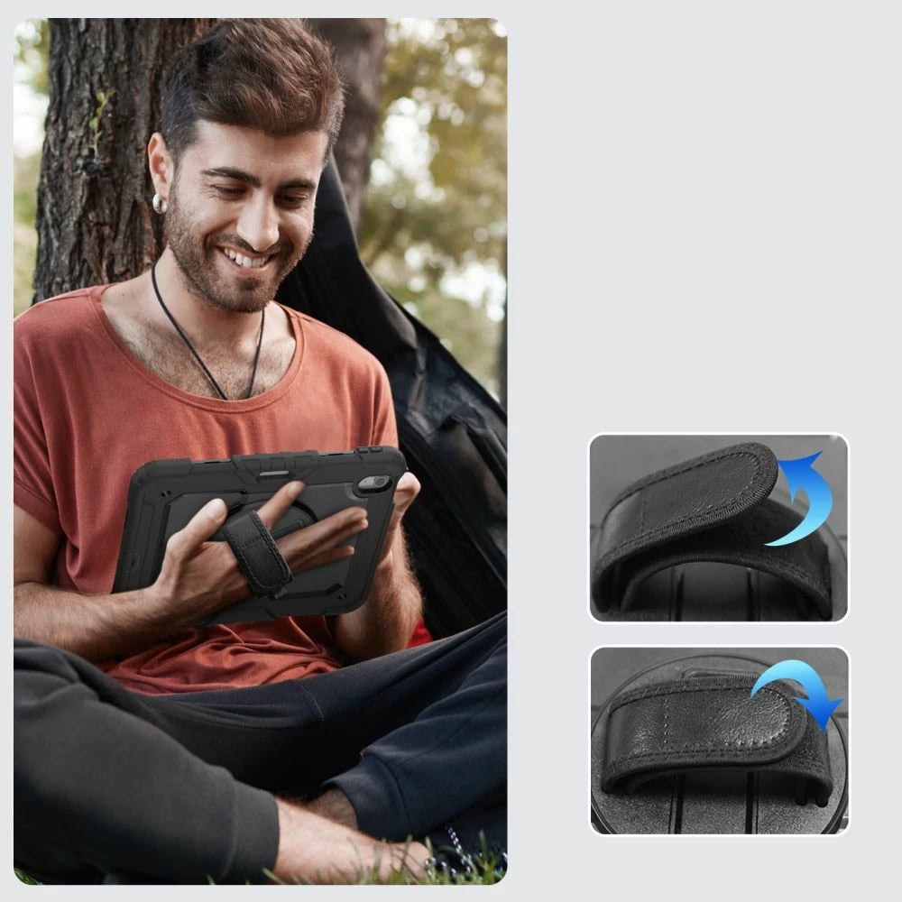 Mbështjellës Tech-Protect Solid360 për iPad Air 11" (2024), i zi