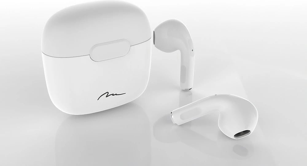 Kufje wireless Media-Tech R-PHONES TWS+ MT3608W, in-ear, Bluetooth, USB-C, Bardhë