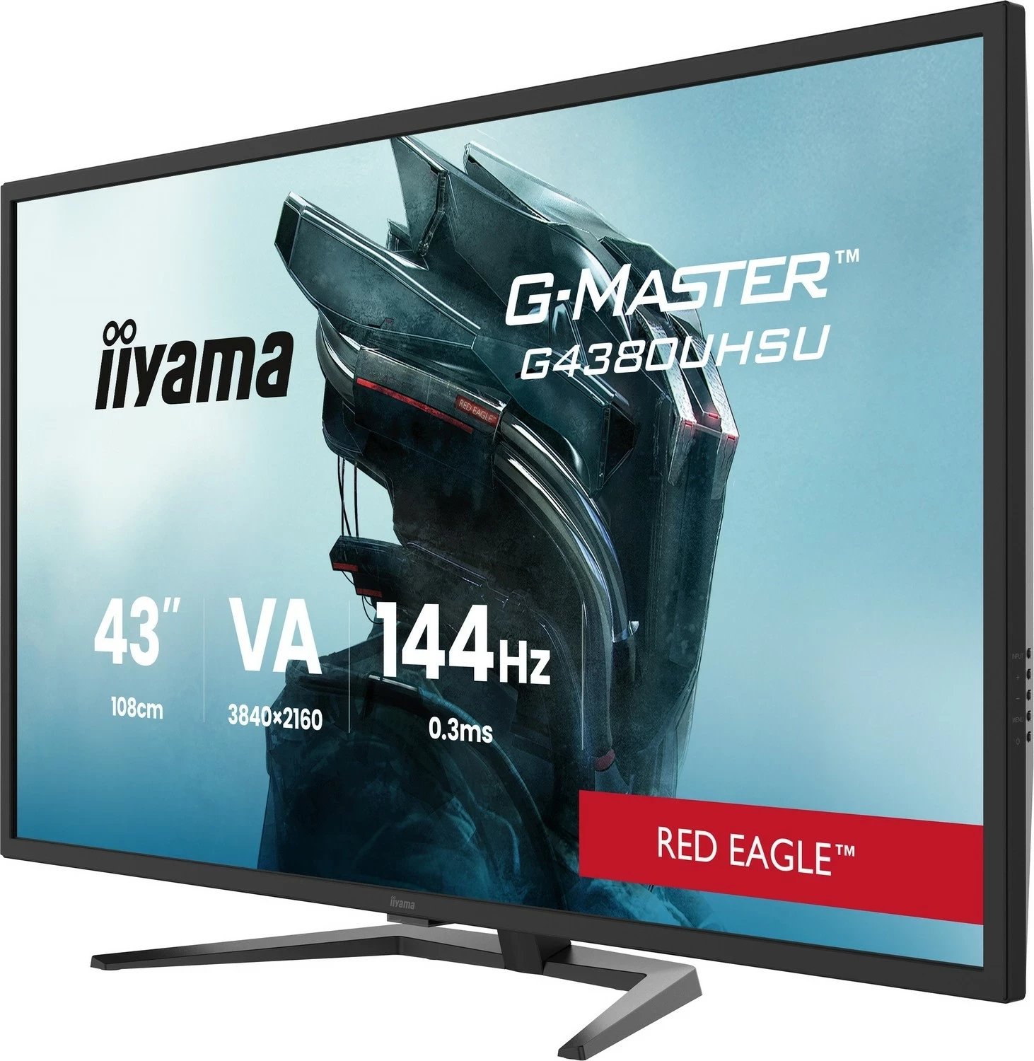 Monitor iiyama G-Master G4380UHSU-B2, 42.5", 4K, 144Hz, VA, i zi