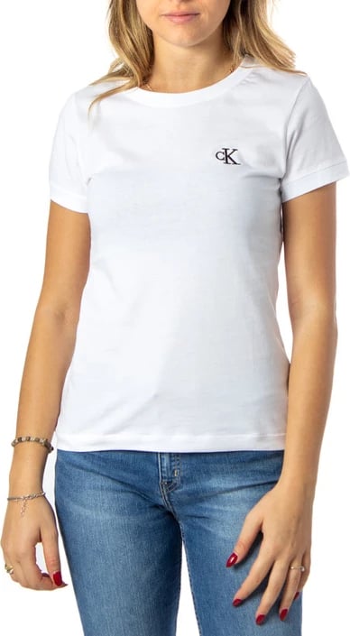 Maicë për femra Calvin Klein Jeans, e bardhë 