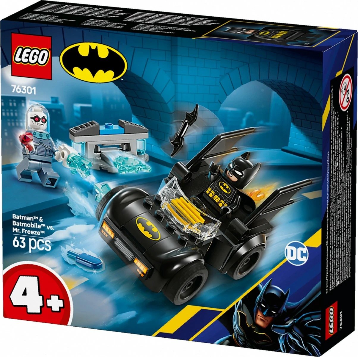 Set lodrash LEGO Batman 76301, Batmobile dhe Mr. Freeze, 63 pjesë