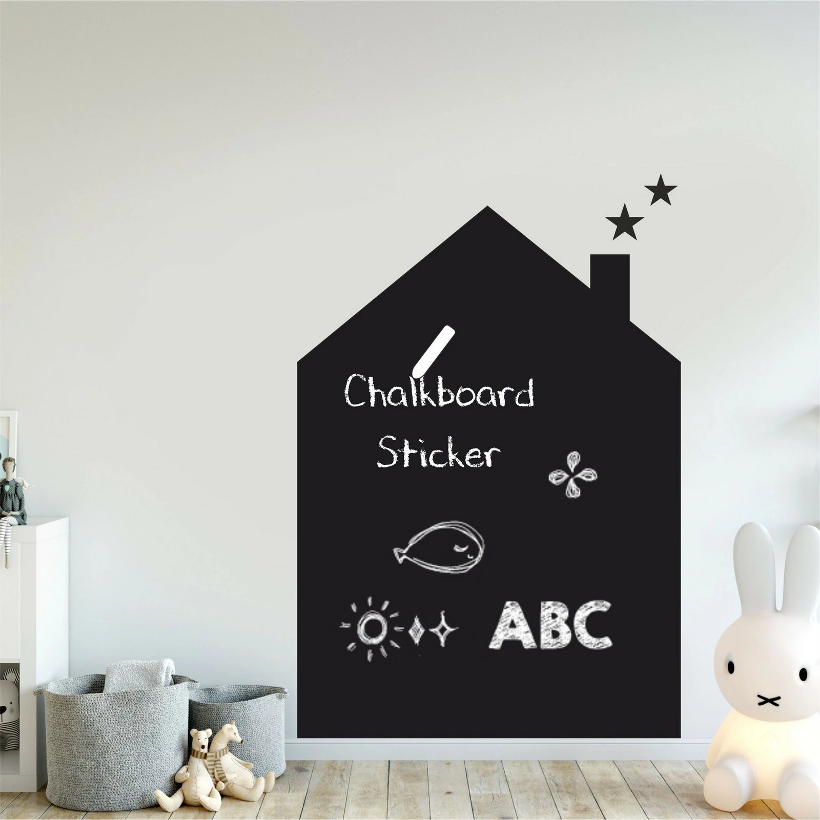 Sticker dekorativ për mur, ngjyrë e zezë, Wallity, MY-00101, 70x100cm