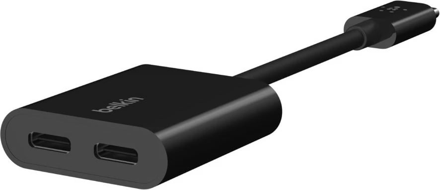 Adapter USB-C Belkin F7U081BTBLK, 60W, 2 porte, i zi