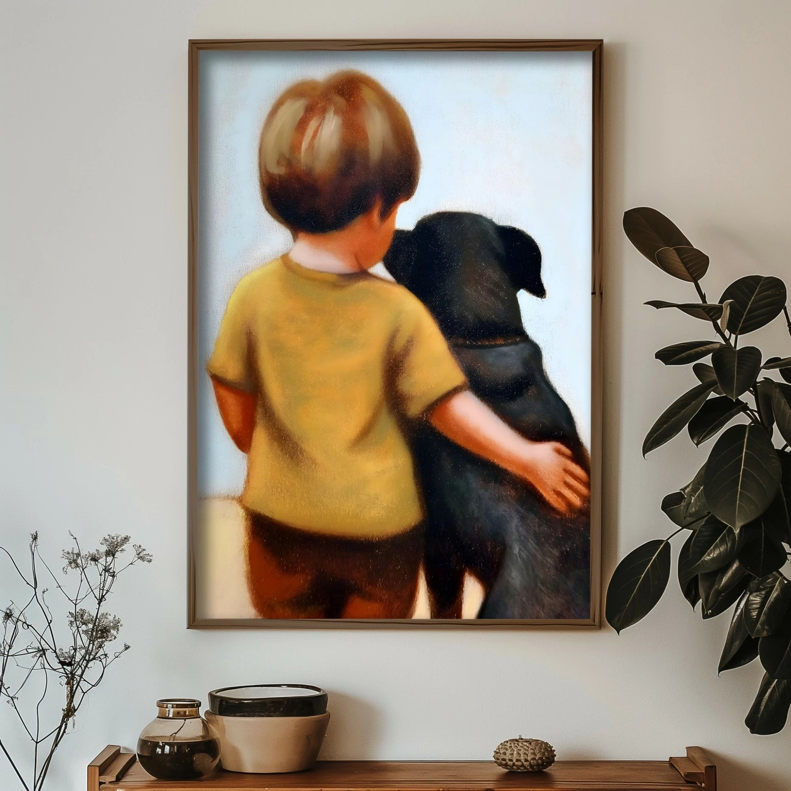 Pikturë dekorative me kornizë MDF, Wallity, GE224-L, shumëngjyrëshe