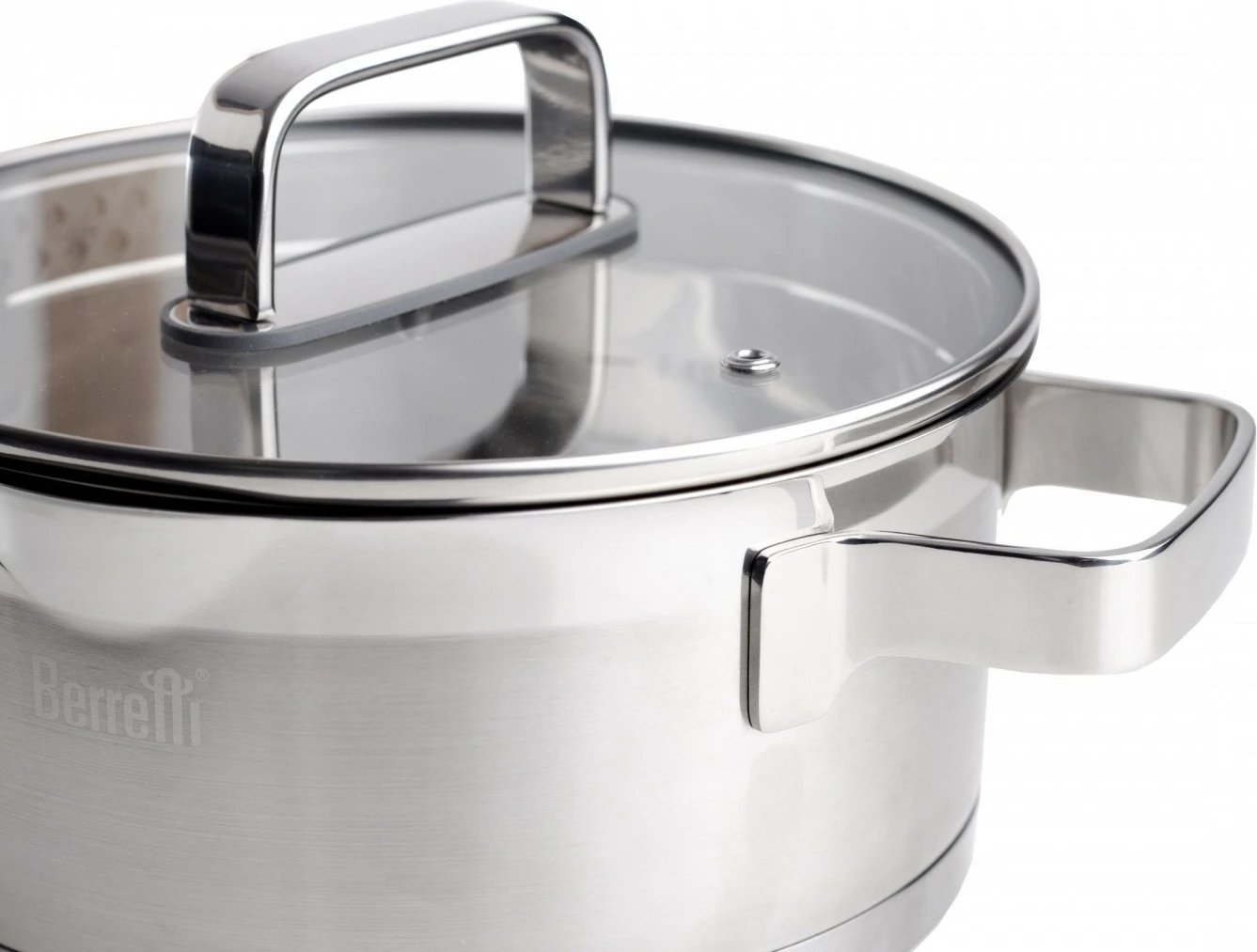 Tenxhere çeliku Berretti Mistral BR-7351, 4.5 L, 26 cm, me kapak, Steel