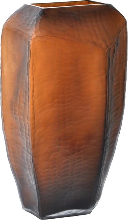 Vazo qelqi ngjyrë kafe, CISEAU HONEY, 21x12x38 cm