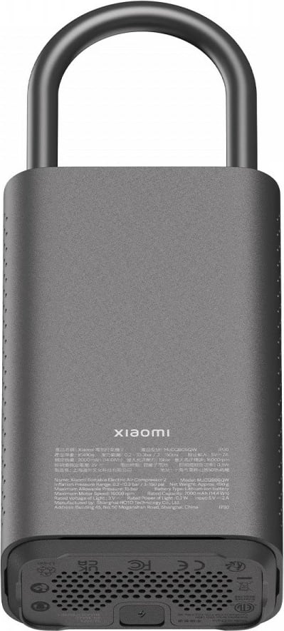 Kompresor portativ XIAOMI Air Compressor 2, 2000 mAh, 150 psi, i zi