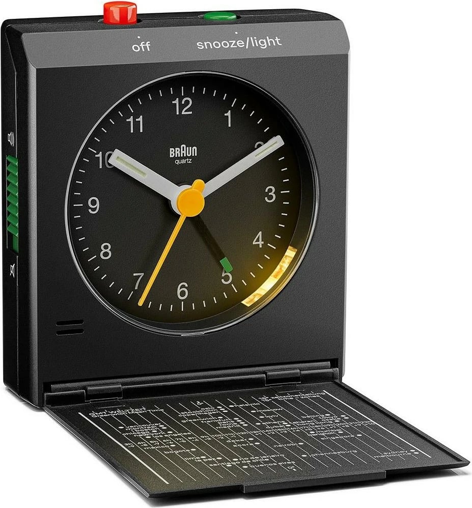 Orë alarmi Braun BC 05 B, quartz, me dritë dhe snooze, e zezë Orë alarmi Braun BC 05 B, quartz, me dritë dhe snooze, e zezë