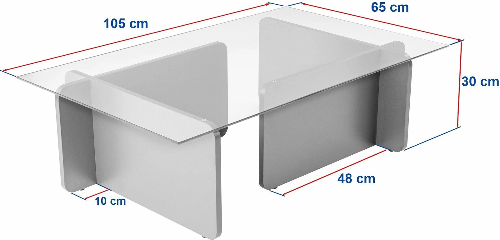 Tavolinë kafeje Nordure, Flavio, ngjyrë Atlantic Pine