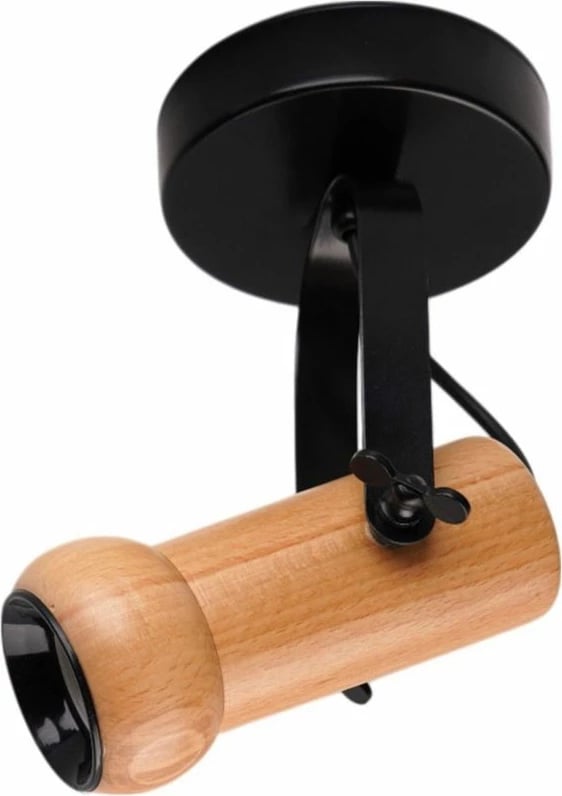 Llambë tavani Opviq, metal e dru, e zezë dhe lis, 9000-1 Llambë tavani Opviq, metal e dru, e zezë dhe lis, 9000-1