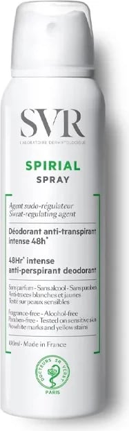 Deodorant spray unisex SVR Spirial, 100ml