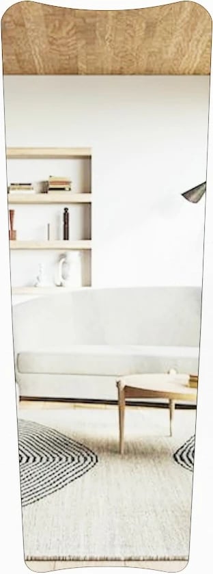 Pasqyrë Cheval Hanah Home, Vitros, transparente, e zezë