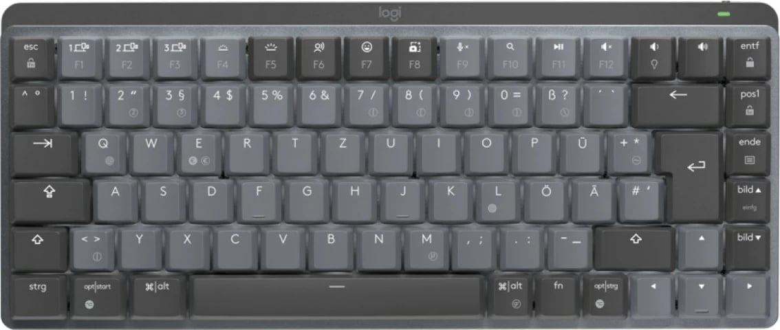 Tastierë mekanike Logitech MX Mechanical Mini, Bluetooth, QWERTZ, grafit