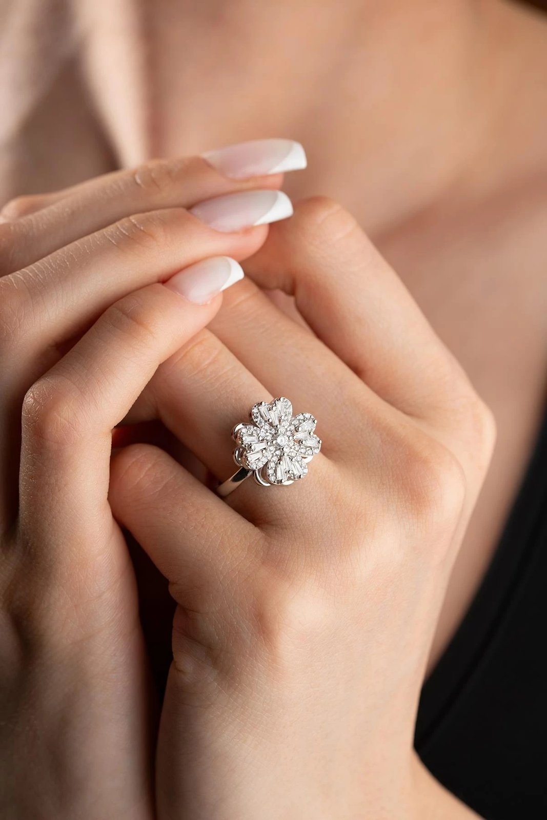 Unazë argjendi Jumeon, NRZ999256, e rregullueshme, me gur zirkoni