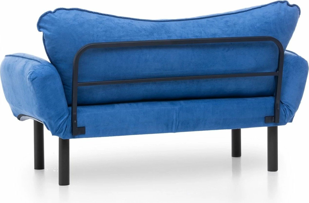 Divan-krevat dy ulëshe Atelier del Sofa, Chatto, ngjyrë kaltër