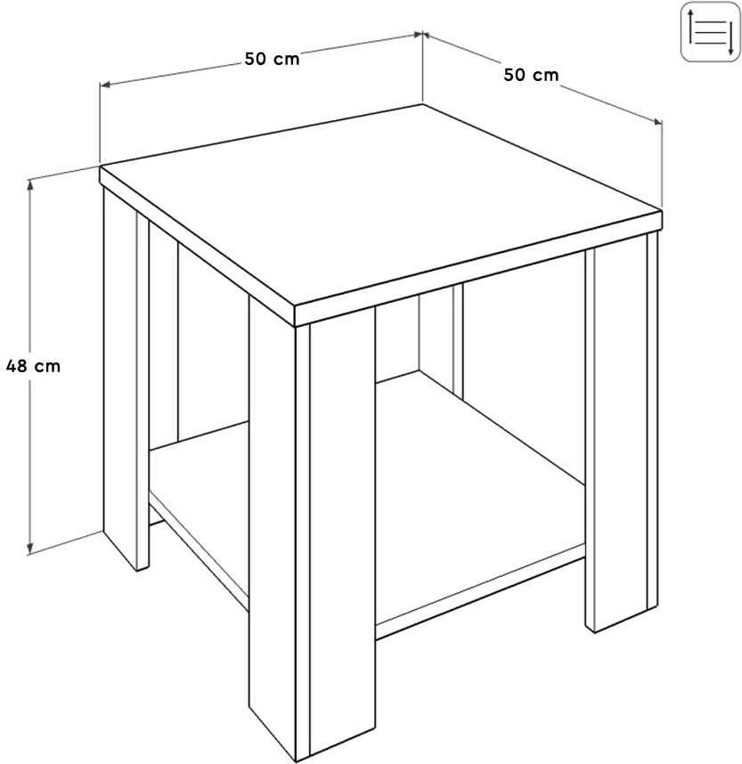 Tavolinë kafeje Hanah Home, taupe, Shp-550-Tt-1