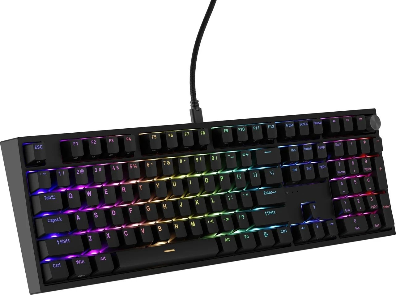 Tastierë mekanike GENESIS THOR 404, USB, RGB, QWERTY, Anglisht, E zezë