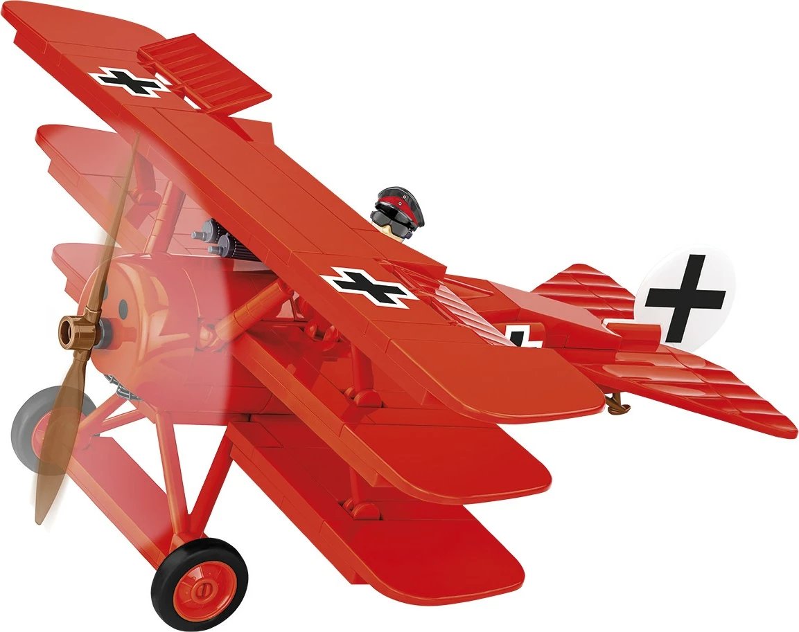 Set ndërtimi Cobi Fokker DR.1 Red Baron, 221 pjesë, me figura, Kuqe