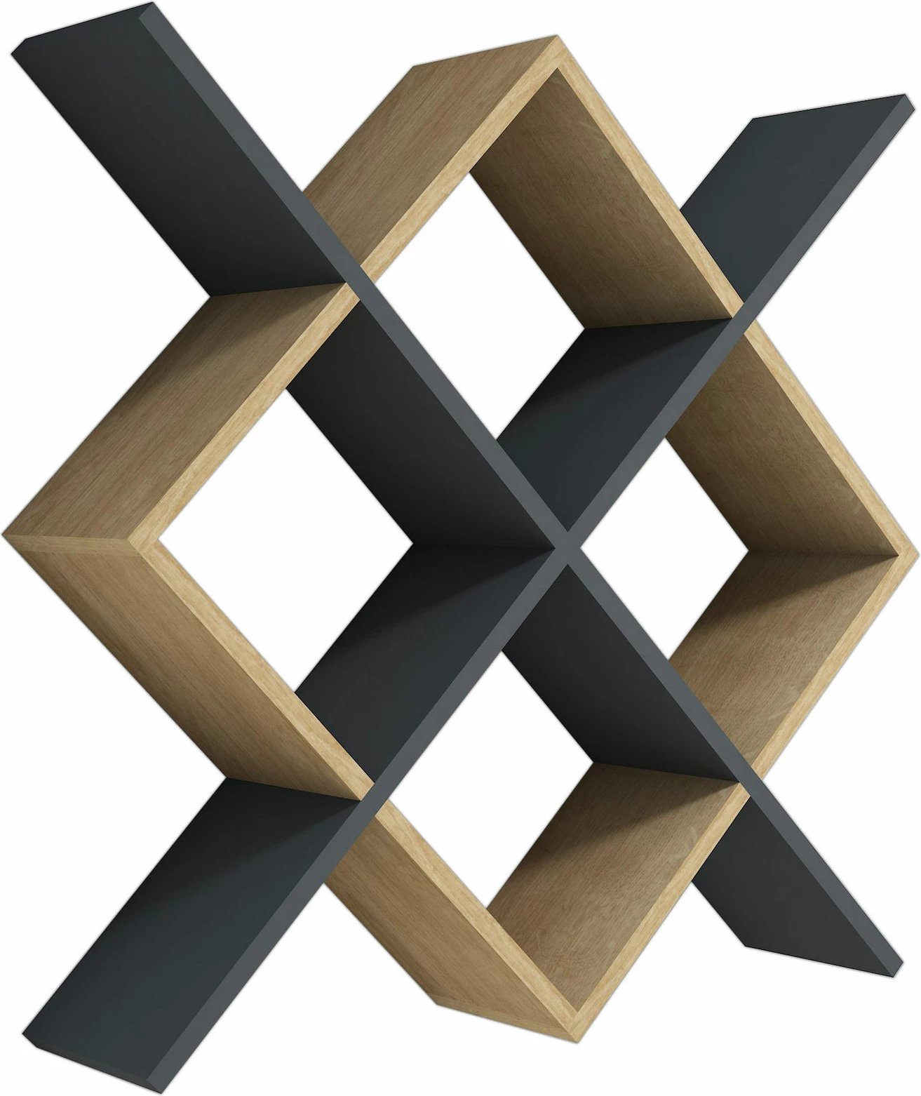 Raft muri Hanah Home, Semo - ngjyrë safir, antracit