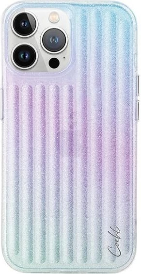 Mbështjellës UNIQ Coehl Linear për iPhone 15 Pro Max, rozë dhe kaltër