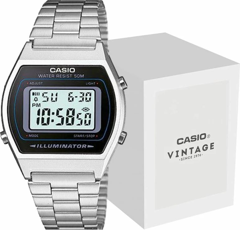 Orë dore unisex Casio, argjend