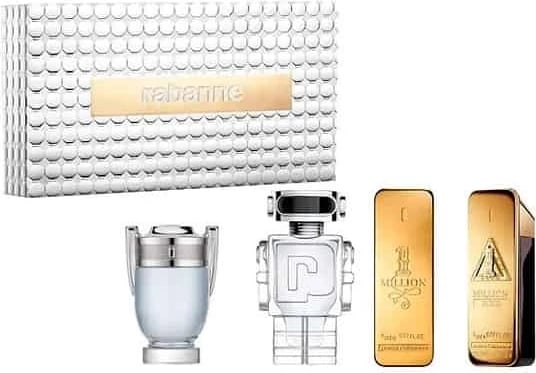 Set miniaturash Eau de Toilette dhe Eau de Parfum për meshkuj Paco Rabanne 4x5ml Set miniaturash Eau de Toilette dhe Eau de Parfum për meshkuj Paco Rabanne 4x5ml