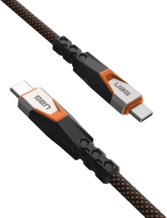 Kabllo USB-C UAG SRGE, 75cm, 240W/20Gbps, Portokalli
