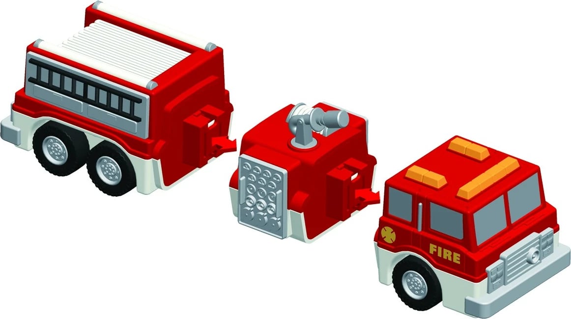Set lodrash magnetike zjarrfikës MalBlo, MALIK, 0317, plastikë, kuqe, 3+