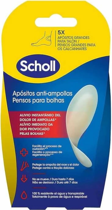 Penso anti-flluska për thembra Scholl Large, 5 copë