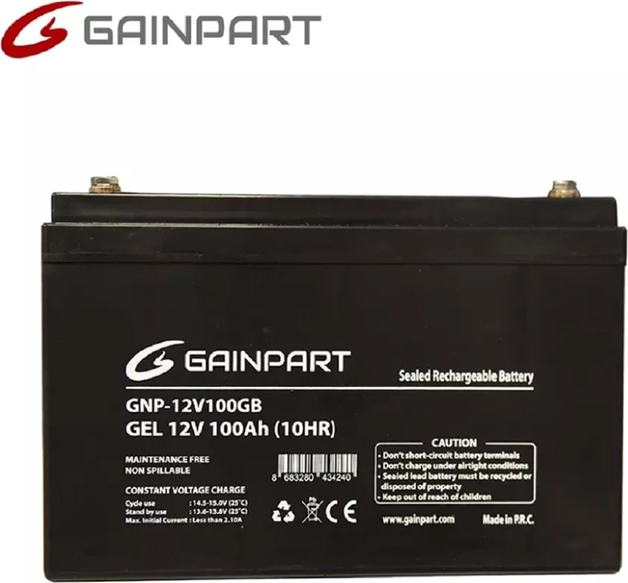 100GB GEL Battery 12v100AH Black Color