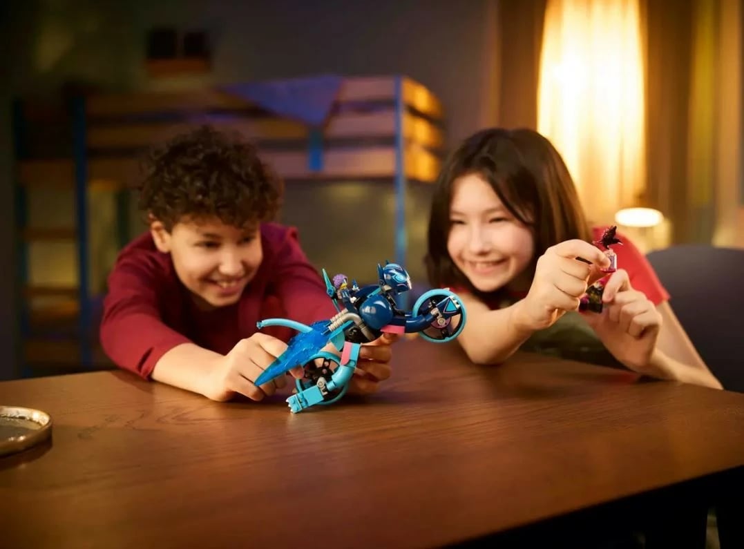 Set LEGO DREAMZzz Cat Motorcycle Zoey 71479, 226 pjesë, për fëmijë, Plastikë