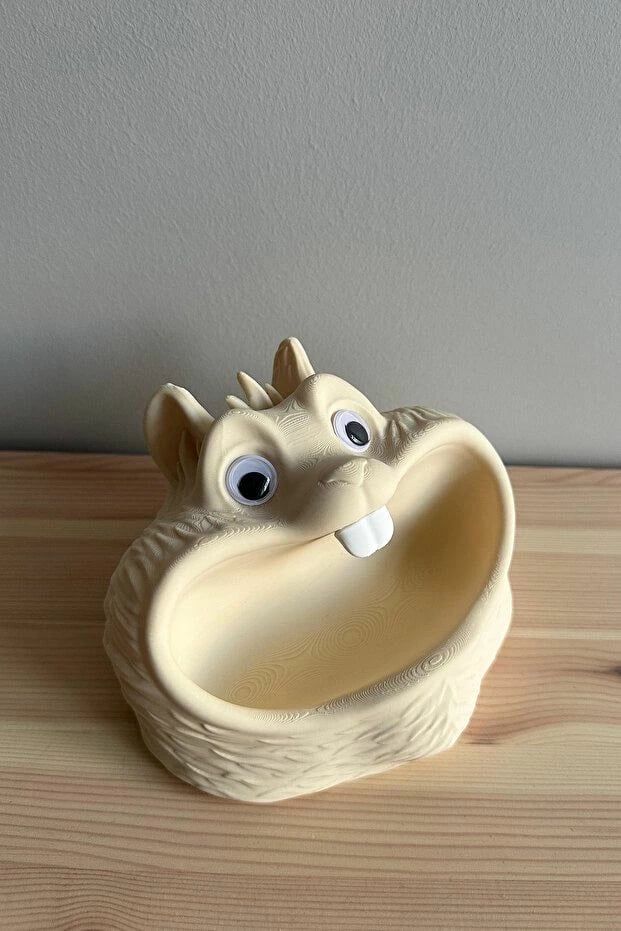 Mbajtëse zbukurimi, formë ketri, ngjyrë bezhë, Evila Originals, 15x13x9cm