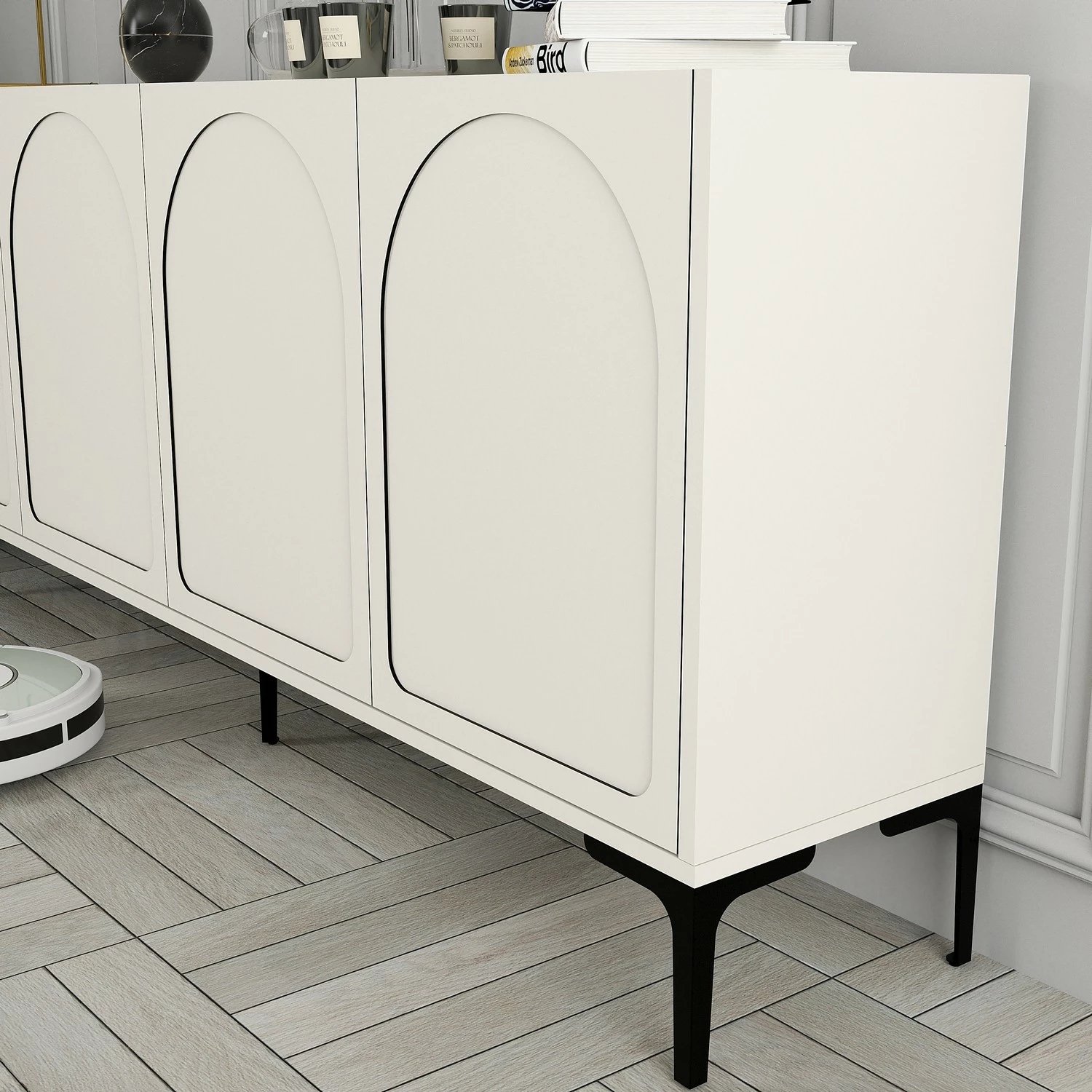 Konsol Skye Decor, Lyon 79, krem, e zezë