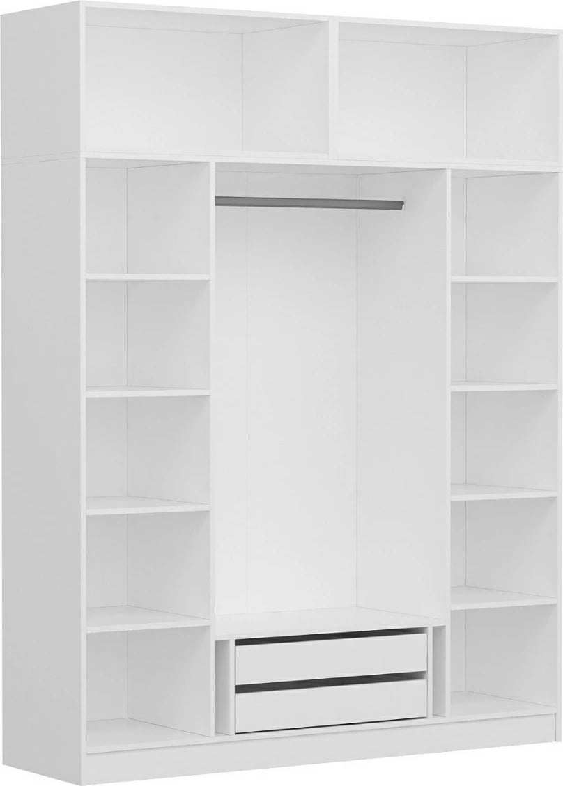 Dollap Hanah Home, Kale - 3084, i bardhë, 180x235x52cm