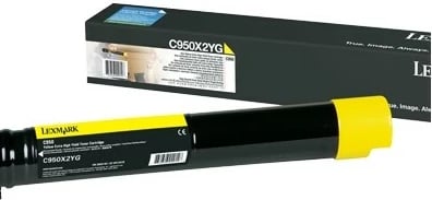 Toner Lexmark C950X2YG, Yellow, 24000 faqe, për C950de