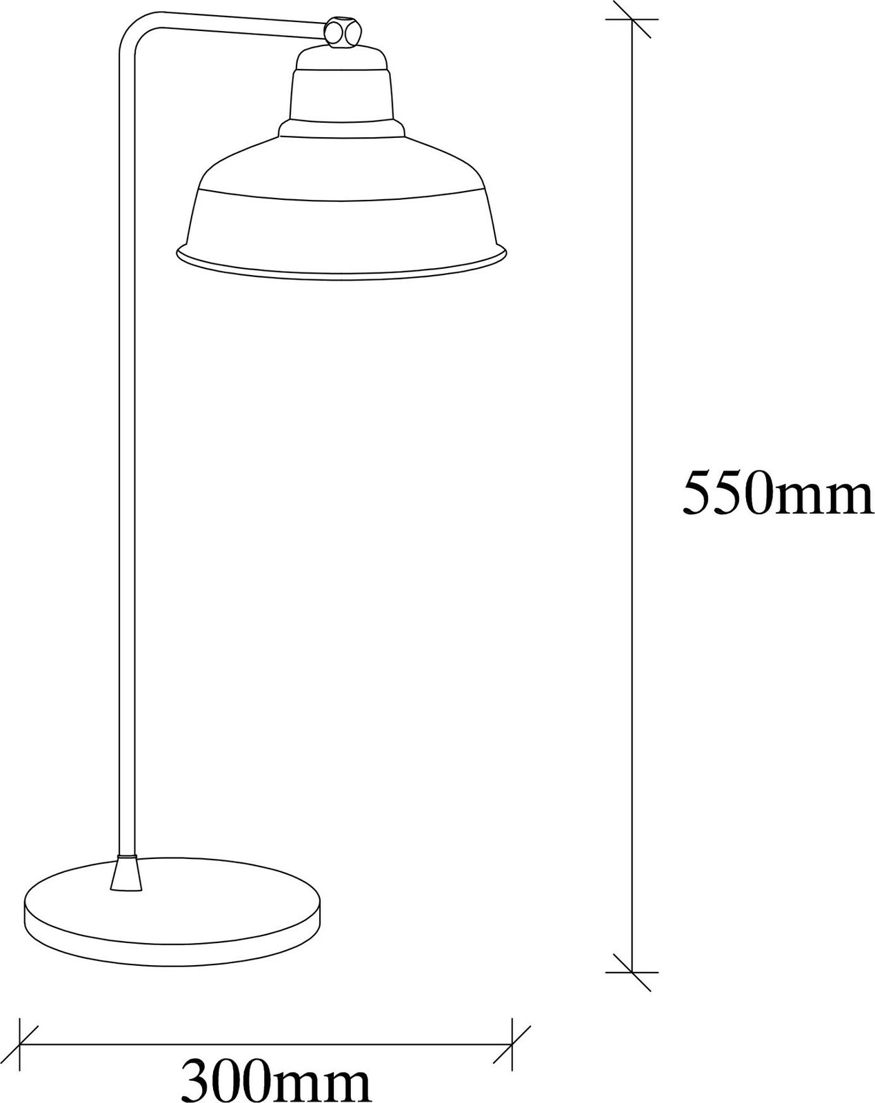 Llambë tavoline Opviq, Berceste - 181BLACK-ML