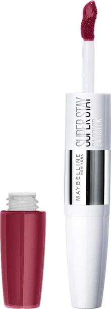 Buzëkuq i lëngshëm Maybelline Superstay 24 2-Step 195 Raspberry