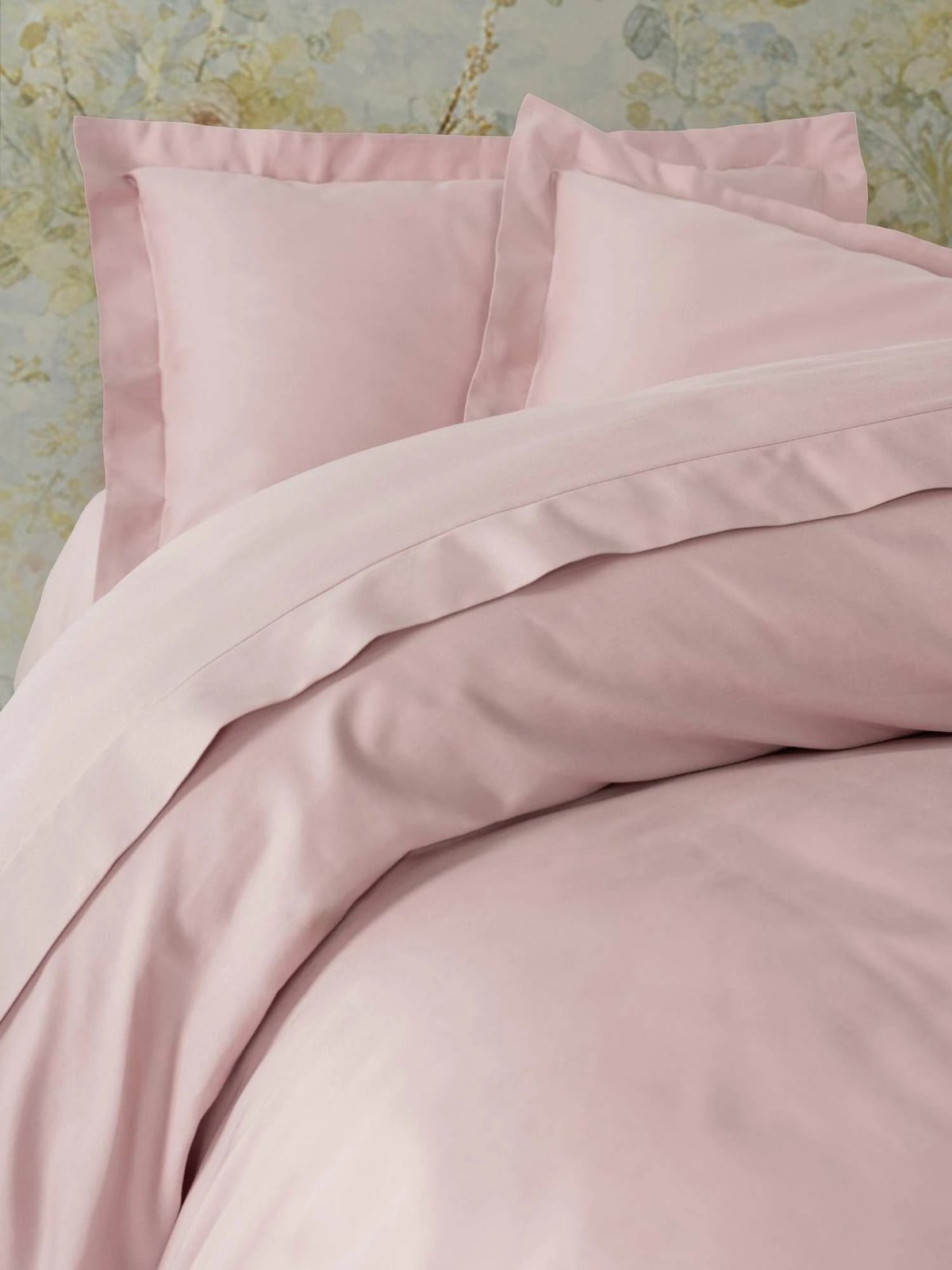 Set mbulesë jorgan për krevat super king, saten, ngjyrë pluhur, L'Essentiel Linge de Maison, Elegant