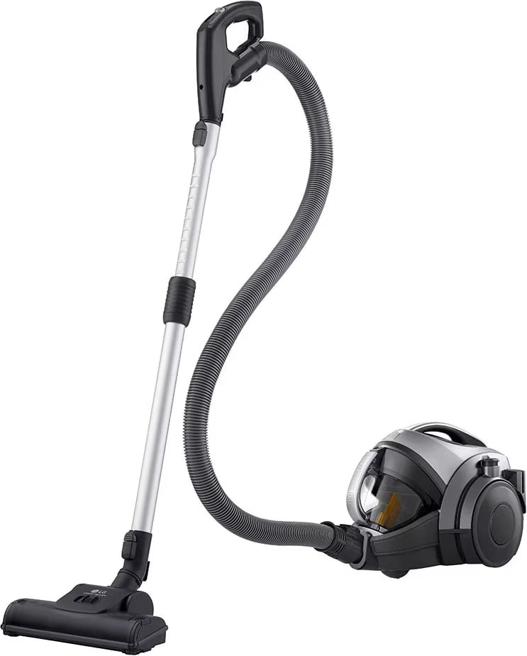 Fshesë me korrent, LG, VK8506NHA, bagless me Compressor, sistem filtrimi 2-shtresor, tub teleskopik, gri