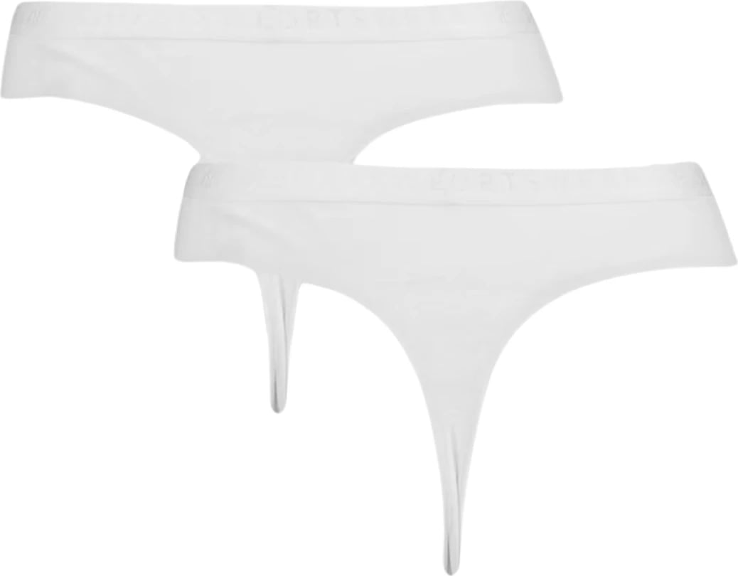 Të brendshme tanga për femra 4F, të bardha