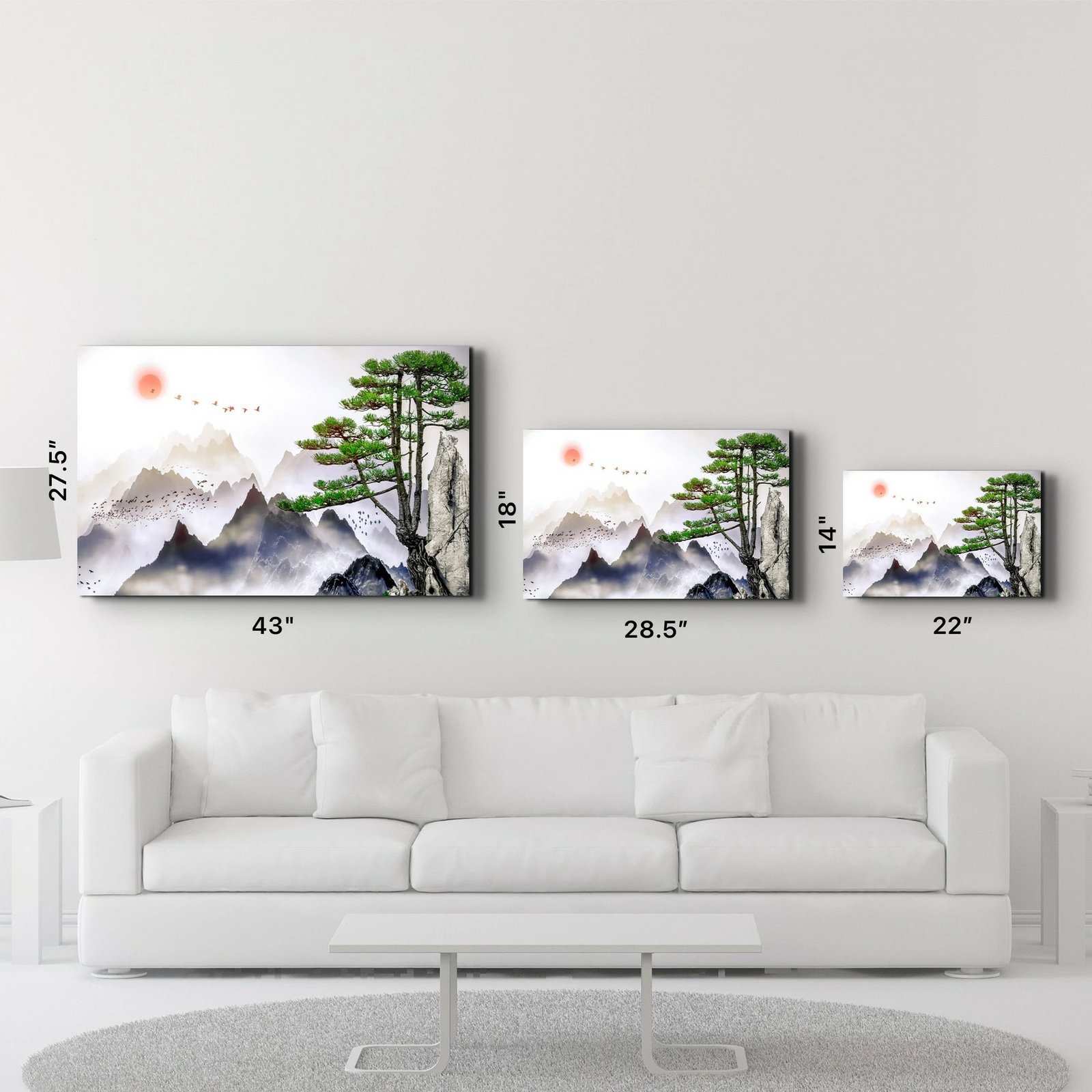 Pikturë dekorative prej xhami të temperuar, Wallity CAM-1019, 46x72cm