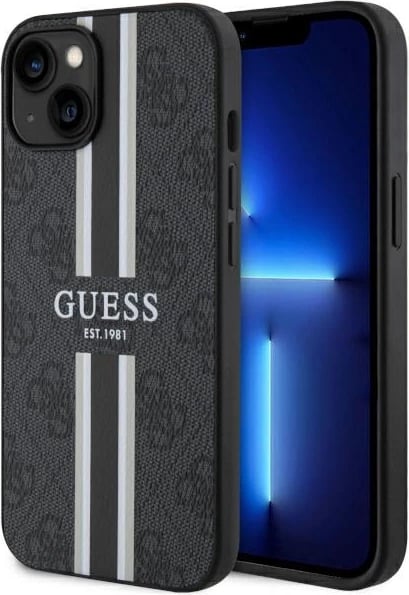 Mbështjellës Guess GUHMP14MP4RPSK për iPhone 14 Plus 6.7", MagSafe, i zi
