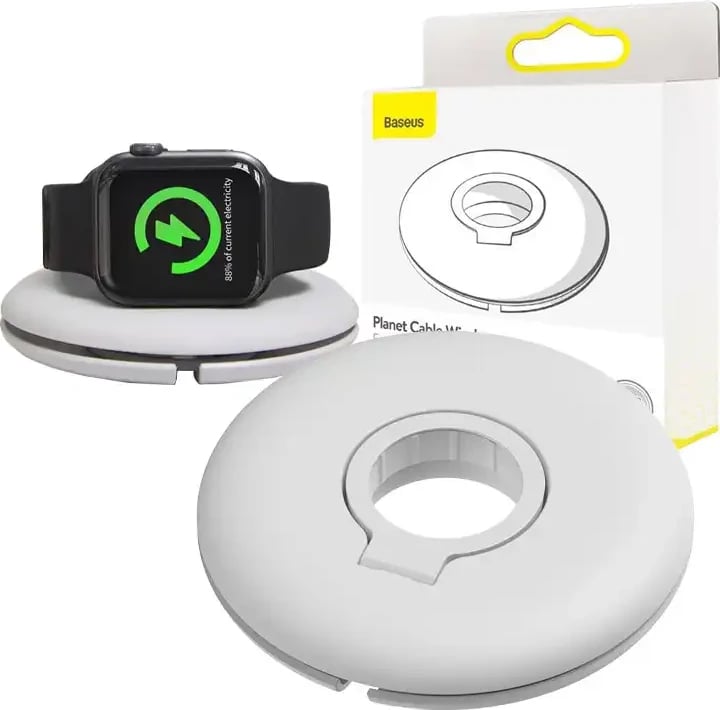 Organizues Baseus Planet Cable Winder për Apple Watch, ACSLH-02, i bardhë Organizues Baseus Planet Cable Winder për Apple Watch, ACSLH-02, i bardhë