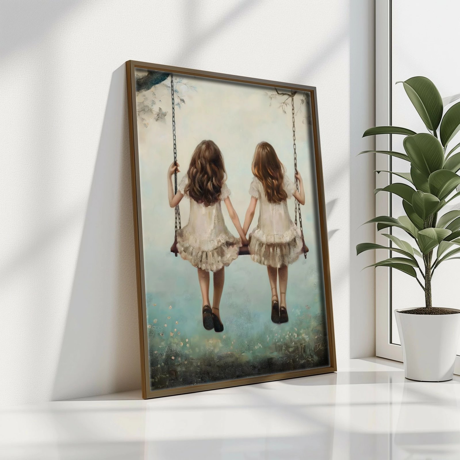 Pikturë dekorative me kornizë MDF, Wallity, GE233-L