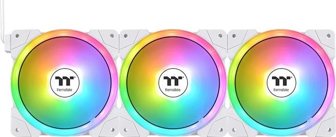 Ventilatorë Thermaltake SWAFAN EX12 ARGB, 12 cm, 3 copë, Bardhë